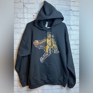 Kobe Bryant Hand Stitched Hoodie Size Large. New